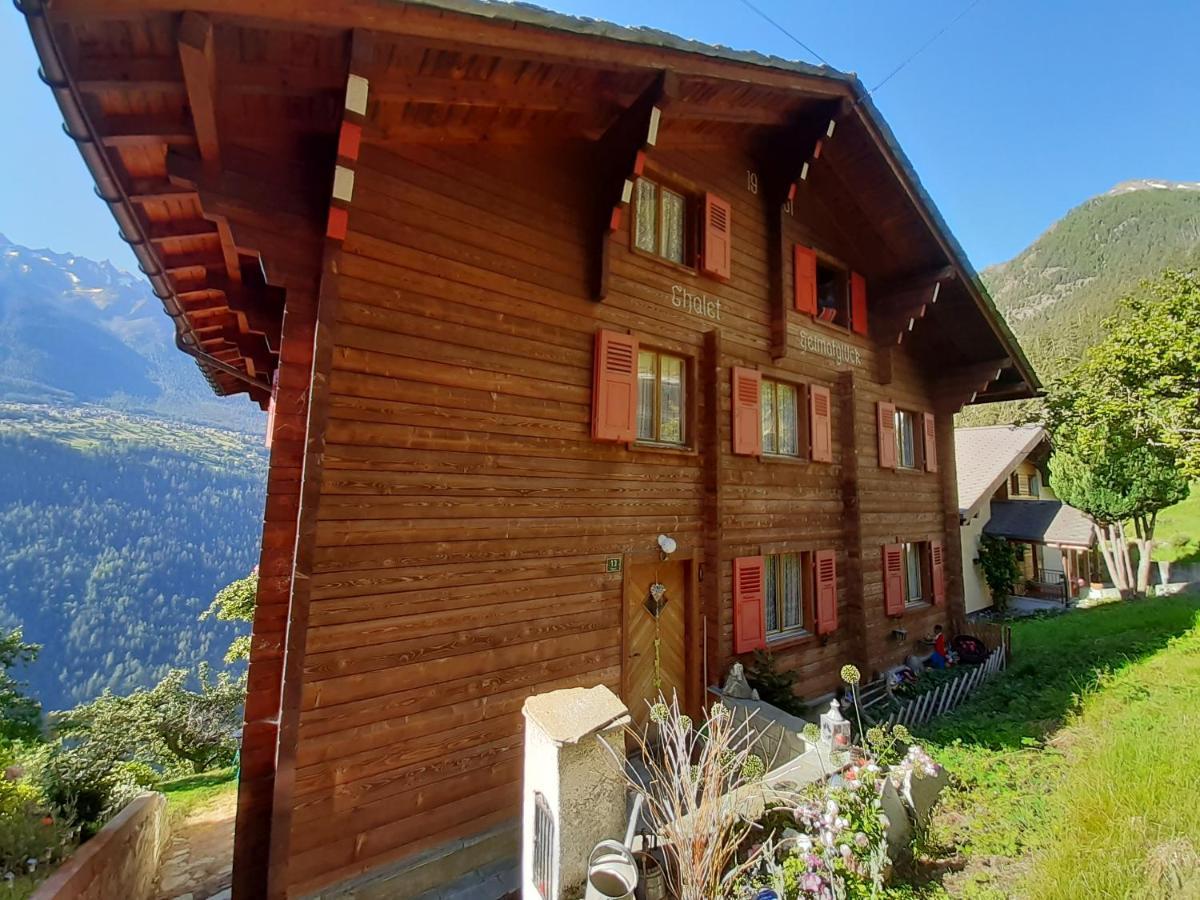 Ferienwohnung Chalet Heimatglück Embd Exterior foto